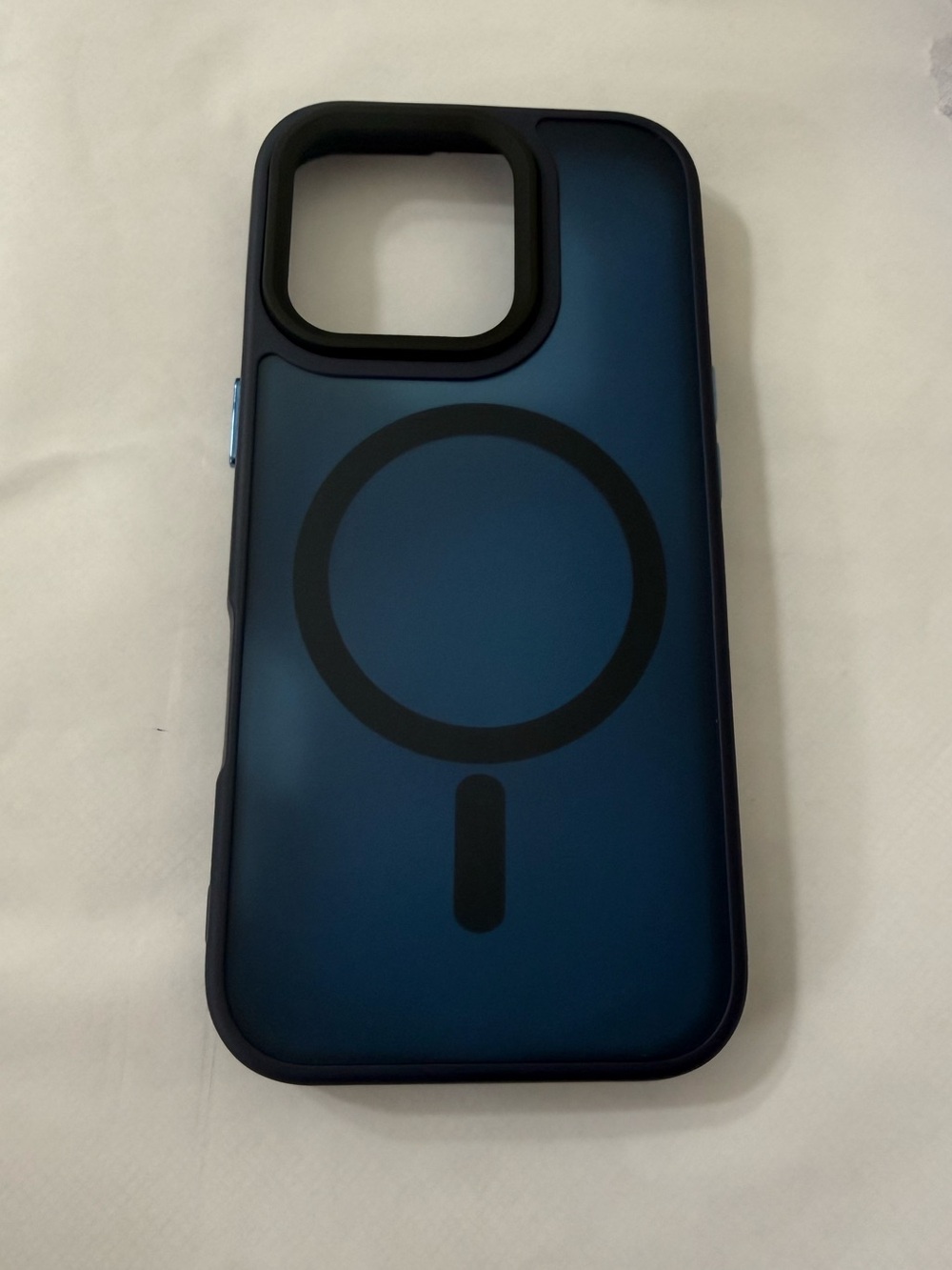 iPhone 16 Pro MagSafe Compatible Navy Blue Phone Case